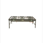 3-burner Gas Boiling Table – Folding Legs 08/3FC